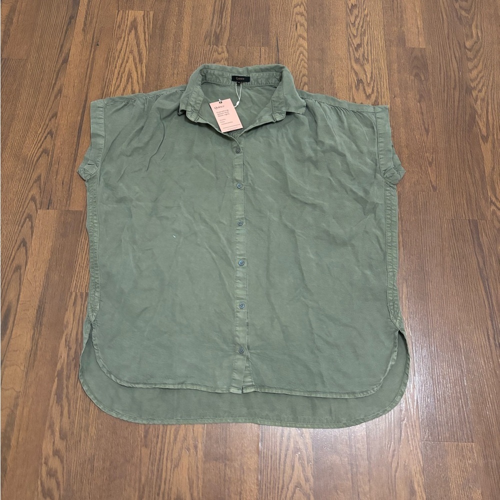 Quince Vintage Wash Tencel Camp Shirt Size XL - Picture 2 of 5